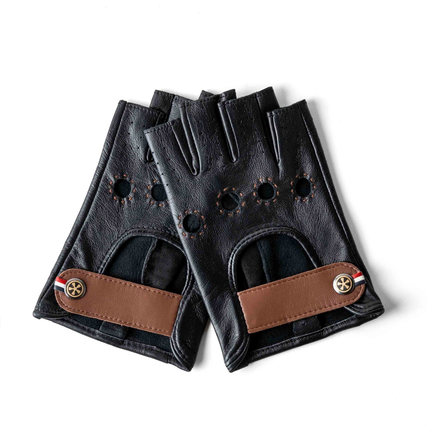 Fingerless Driving Gloves - Short Shifters Black