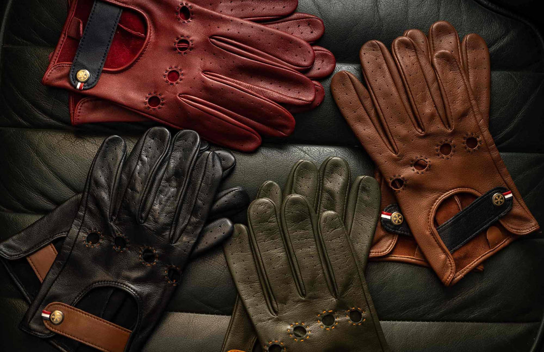 Luxury Leather Driving Gloves