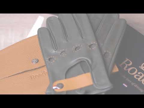 Vintage Racers Leather Driving Gloves Green | Roadr